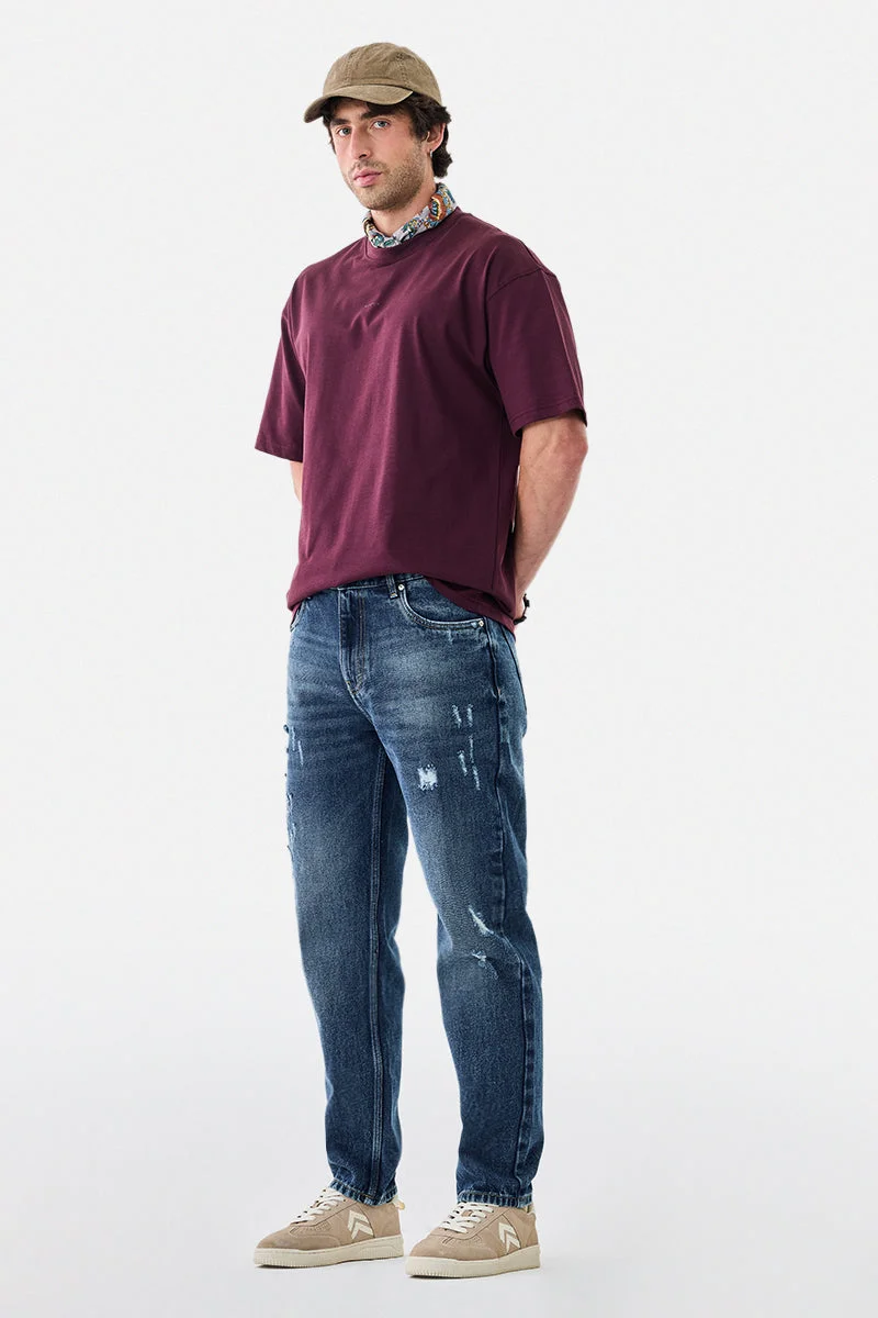 سنيتش Relaxed Fit Washed Jeans